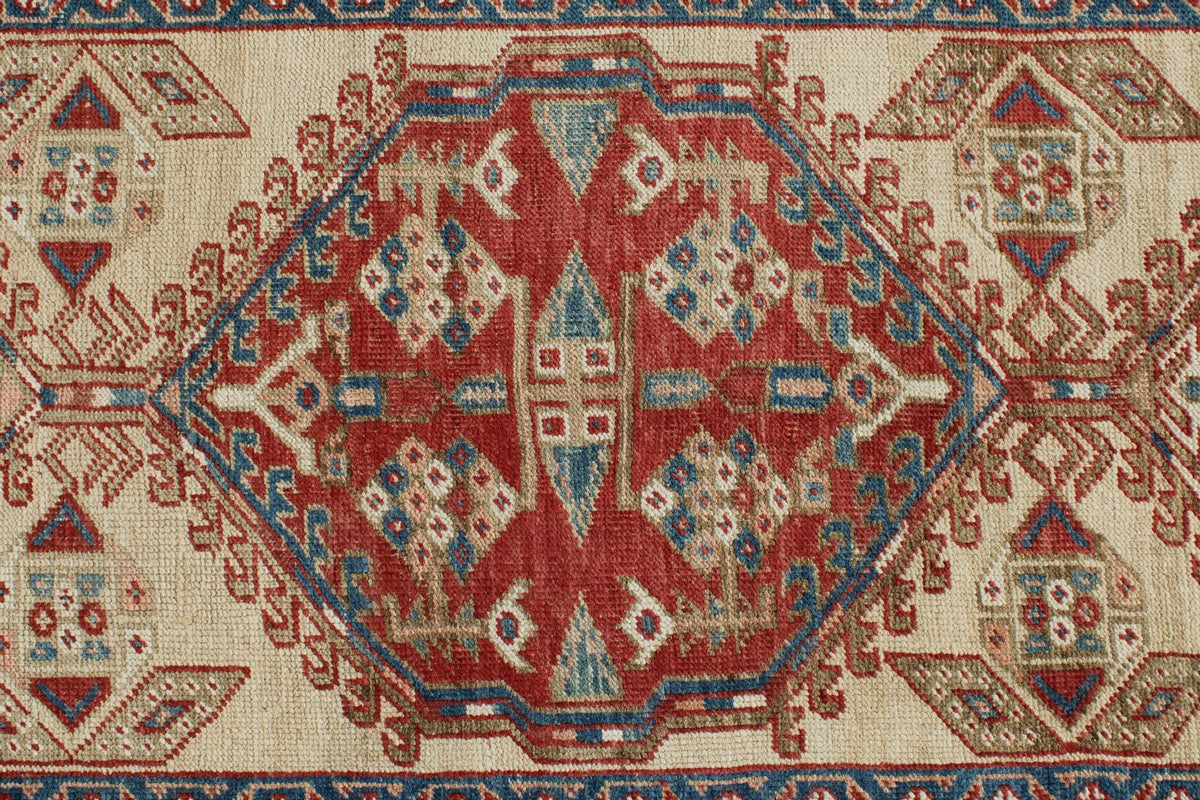 3x15 Ivory and Red Persian Runner
