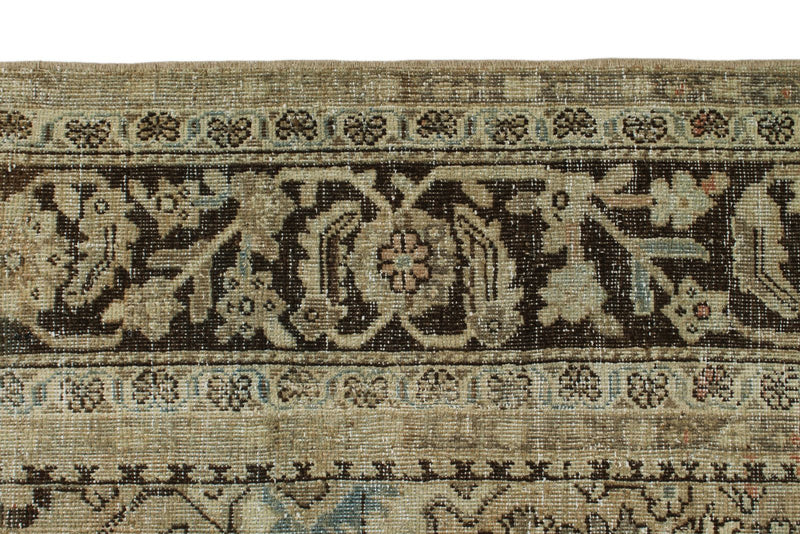 9x12 Camel and Brown Turkish Oushak Rug