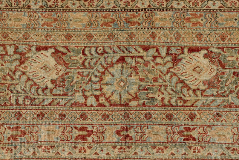 11x18 Light Gray and Red  Persian Rug