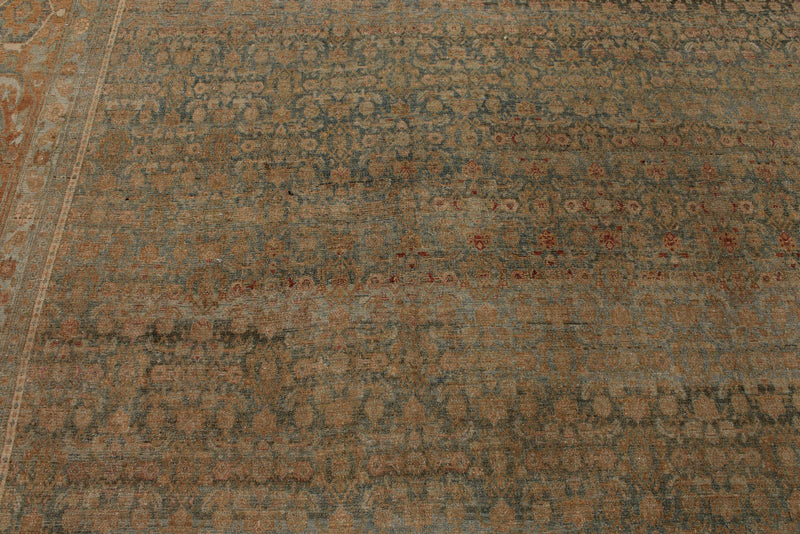 Light Brown and Rust Anatolian Turkish Tribal Rug