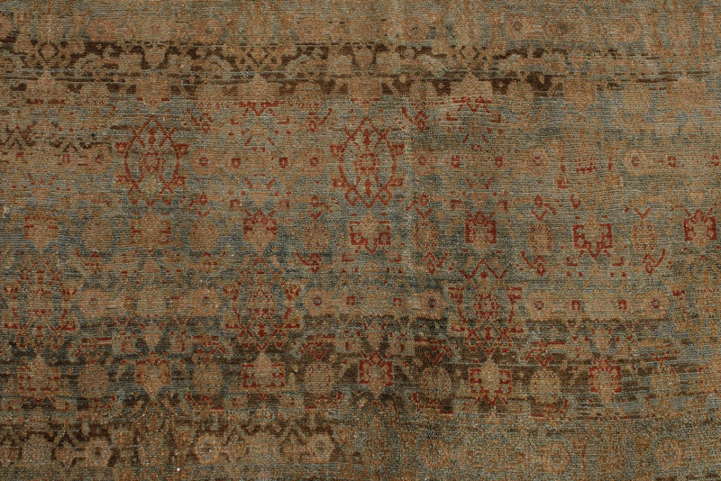 Light Brown and Rust Anatolian Turkish Tribal Rug