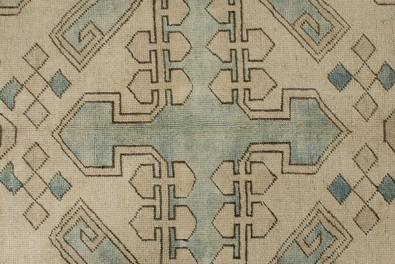 8x12 Blue and Pink Turkish Milas Rug