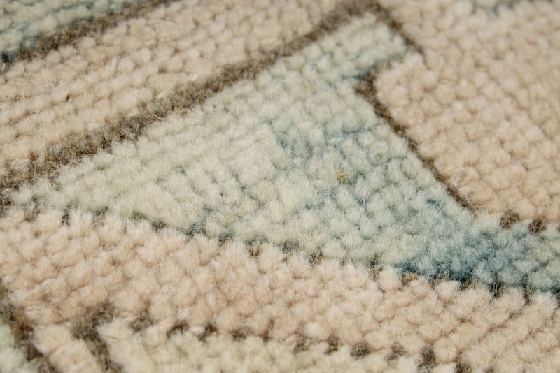 8x12 Blue and Pink Turkish Milas Rug