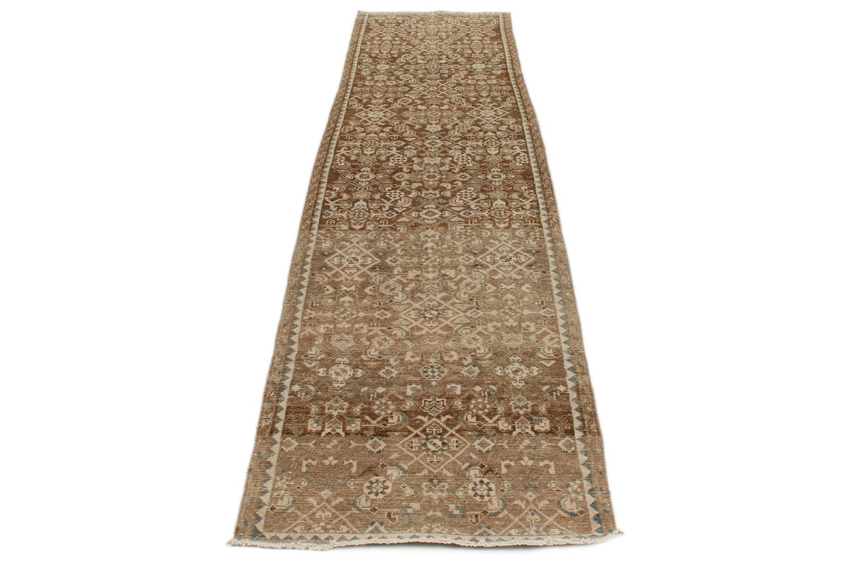 3x12 Brown Persian Traditional Runner