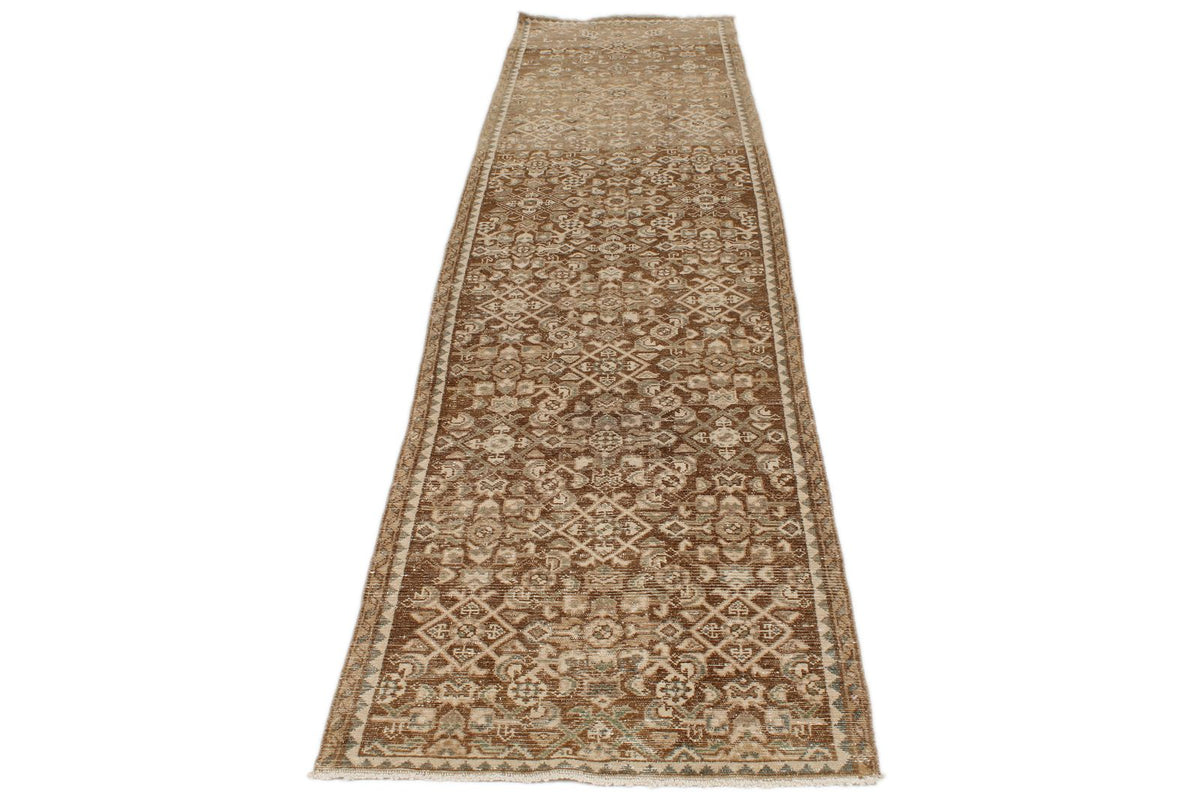 3x12 Brown Persian Traditional Runner