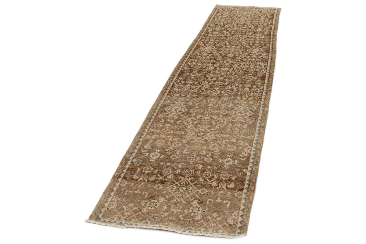3x12 Brown Persian Traditional Runner