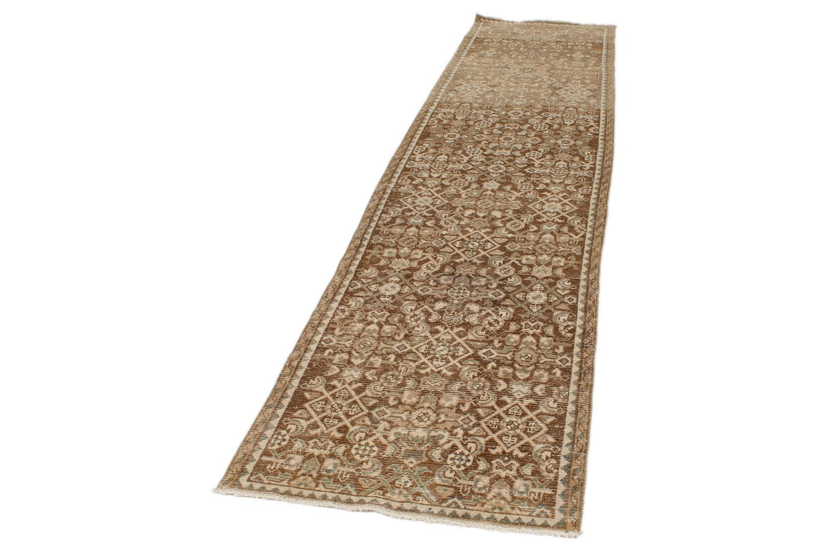 3x12 Brown Persian Traditional Runner