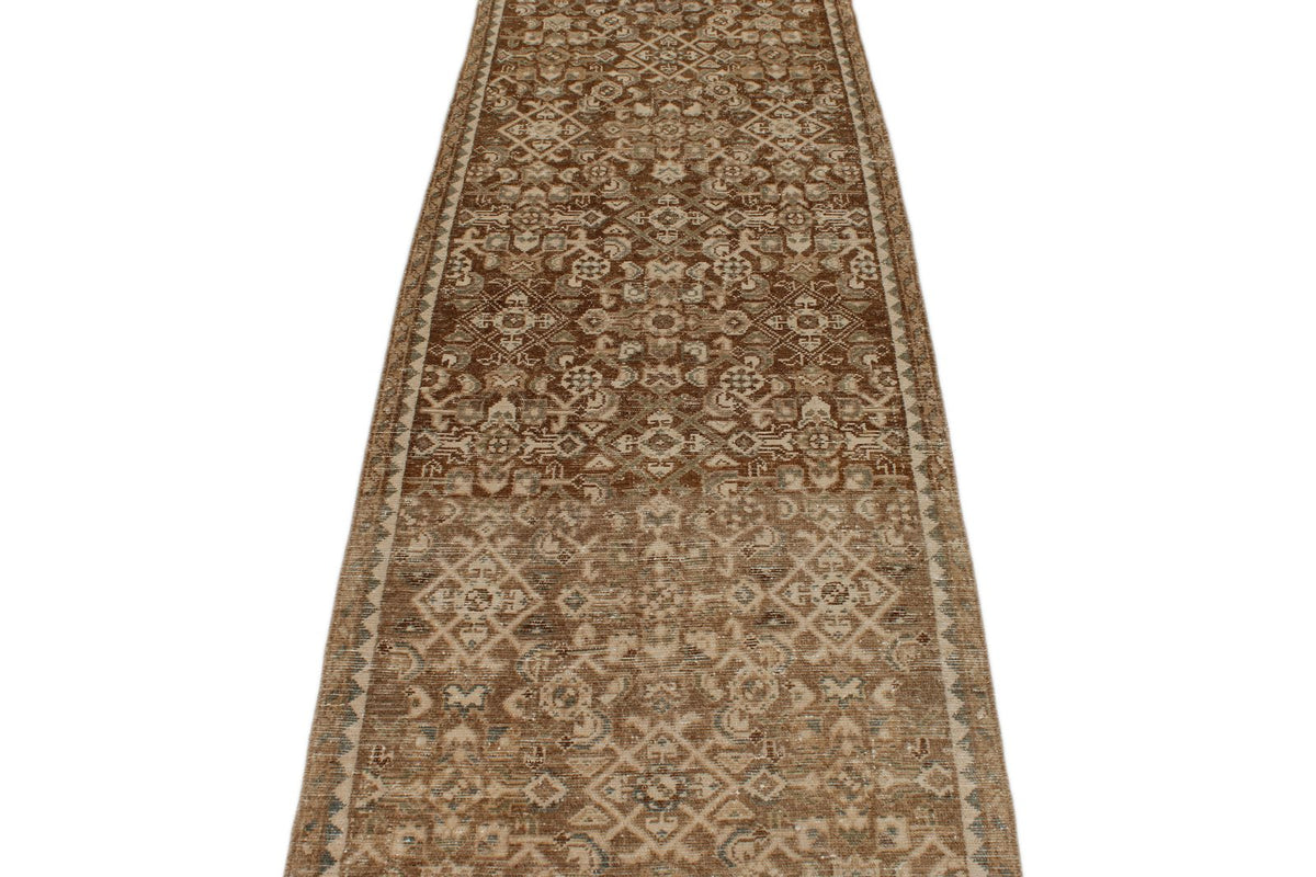 3x12 Brown Persian Traditional Runner