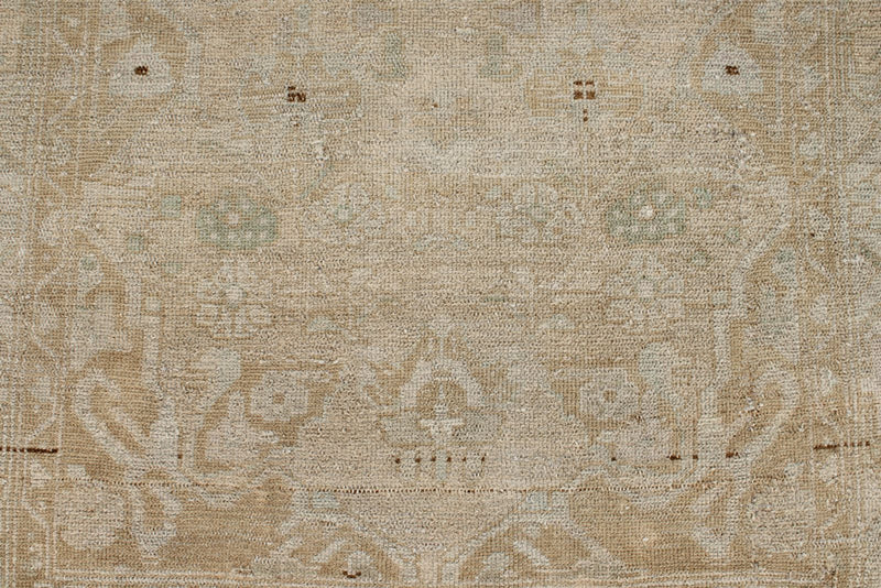 3x10 Ivory and Brown Persian Runner