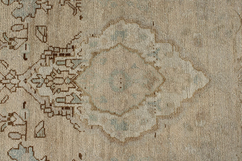3x10 Ivory and Brown Persian Runner