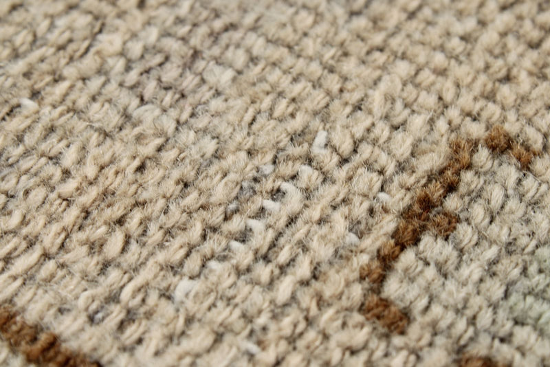 3x10 Ivory and Brown Persian Runner