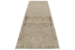 3x10 Ivory and Brown Persian Runner