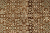 3x10 Light Brown and Brown Turkish Oushak Runner