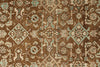 3x10 Light Brown and Brown Turkish Oushak Runner