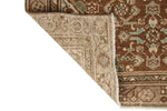 3x10 Light Brown and Brown Turkish Oushak Runner