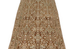 3x10 Light Brown and Brown Turkish Oushak Runner