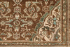 3x10 Light Brown and Brown Turkish Oushak Runner