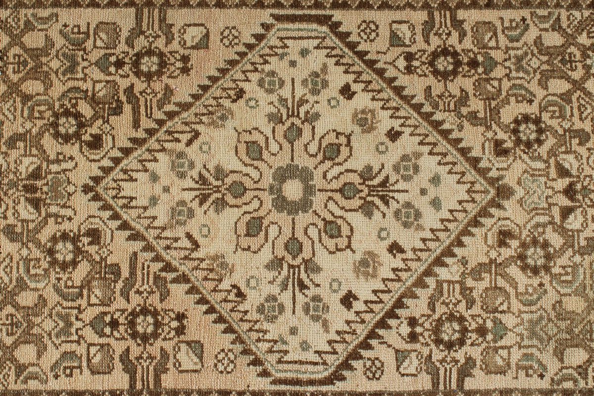3x10 Brown and Light Brown Persian Runner