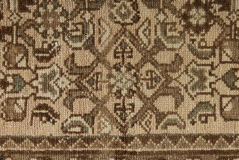 3x10 Brown and Light Brown Persian Runner