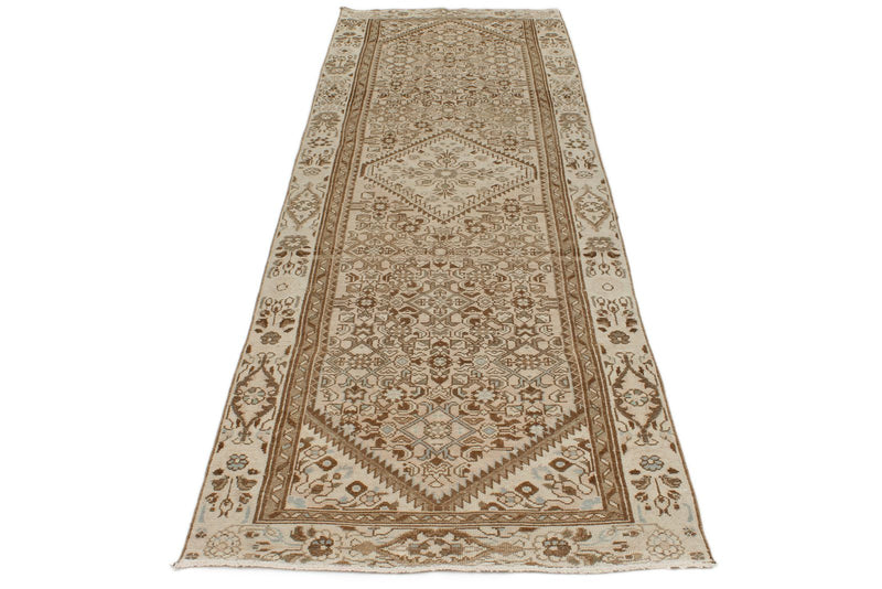 3x10 Brown and Light Brown Persian Runner