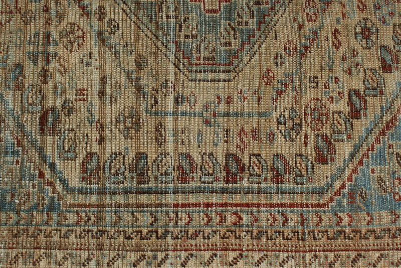 4x6 Beige and Light Blue Persian Rug
