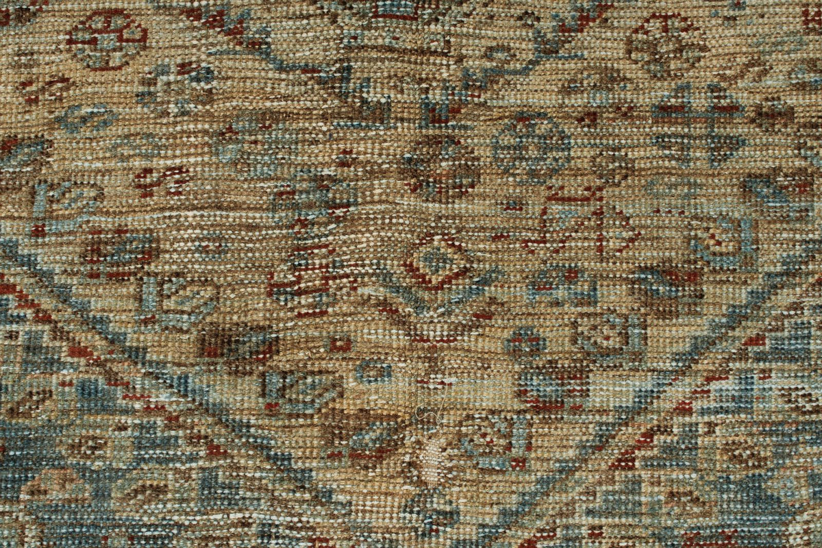 4x6 Beige and Light Blue Persian Rug