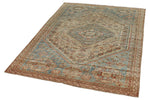 4x6 Beige and Light Blue Persian Rug