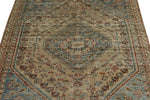 4x6 Beige and Light Blue Persian Rug