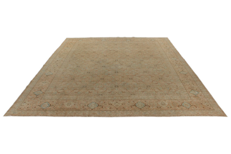 10x13 Light Brown and Multicolor Persian Rug