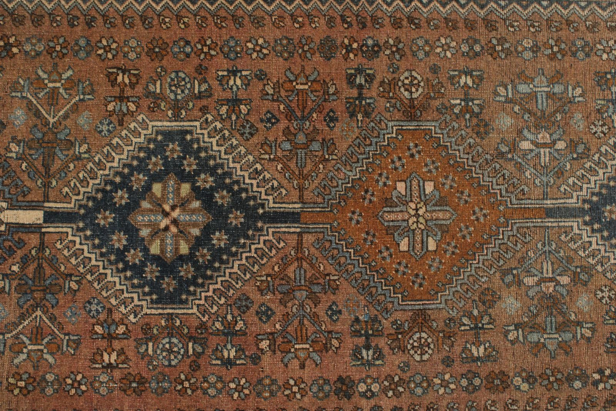 2x23 Brown and Multicolor Persian Traditional Runner