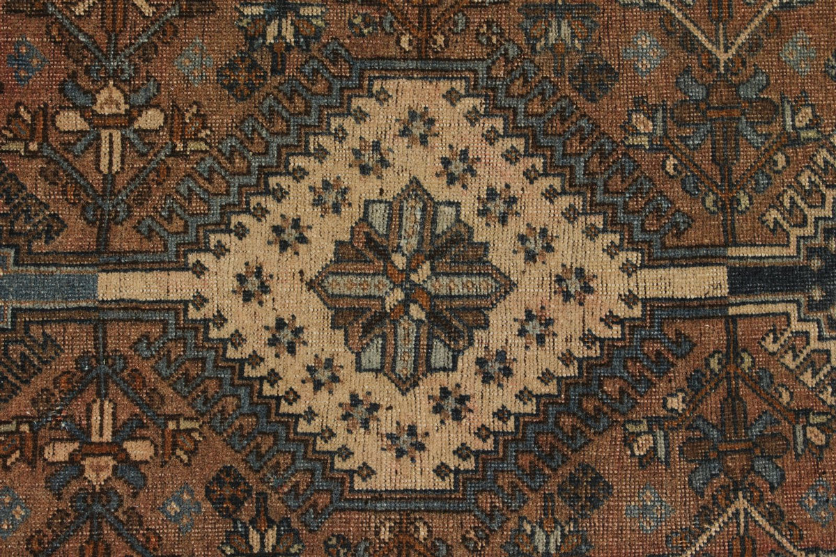 2x23 Brown and Multicolor Persian Traditional Runner