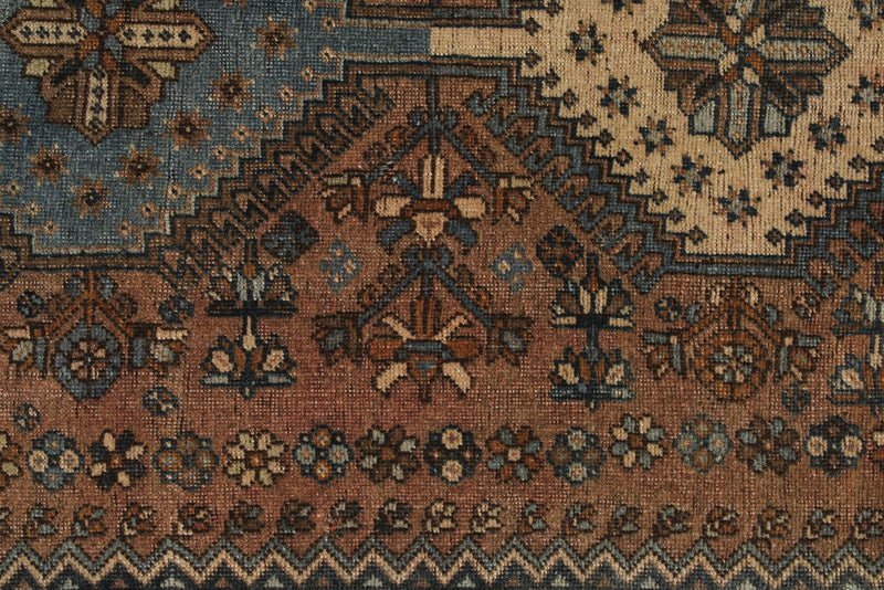 2x23 Brown and Multicolor Persian Traditional Runner