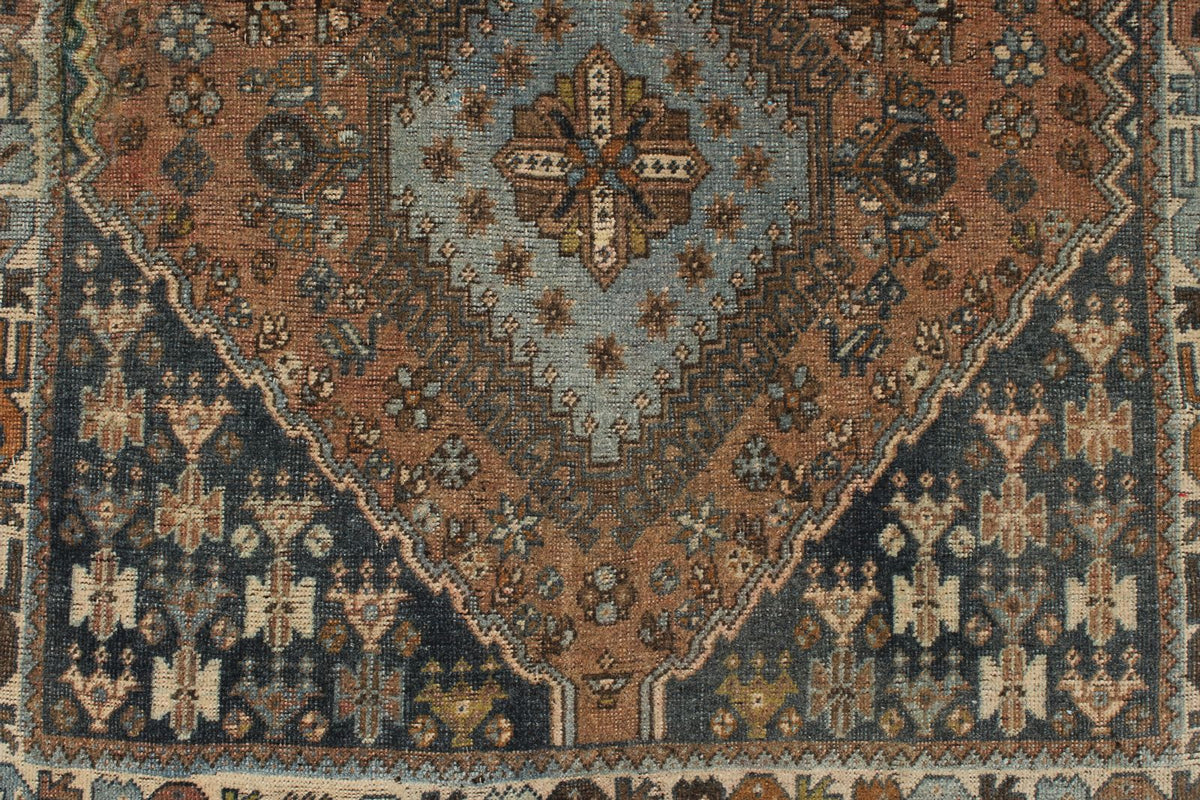 2x23 Brown and Multicolor Persian Traditional Runner
