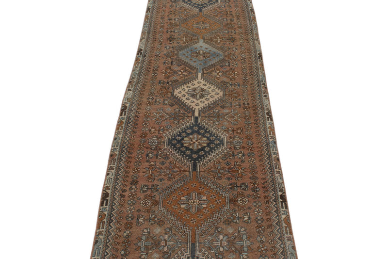 2x23 Brown and Multicolor Persian Traditional Runner