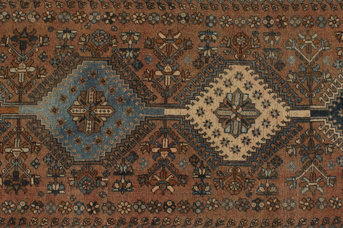 2x23 Brown and Multicolor Persian Traditional Runner