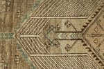 3x10 Light Brown and Multicolor Turkish Oushak Runner