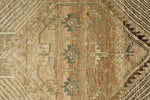 3x10 Light Brown and Multicolor Turkish Oushak Runner