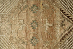 3x10 Light Brown and Multicolor Turkish Oushak Runner