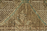 3x10 Light Brown and Multicolor Turkish Oushak Runner