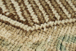 3x10 Light Brown and Multicolor Turkish Oushak Runner