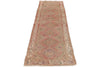 3x10 Pink and Rust Turkish Persian Runner