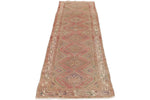 3x10 Pink and Rust Turkish Persian Runner