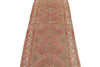 3x10 Pink and Rust Turkish Persian Runner