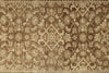 3x10 Light Brown and Brown Turkish Oushak Runner