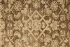 3x10 Light Brown and Brown Turkish Oushak Runner