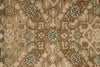 3x10 Light Brown and Brown Turkish Oushak Runner