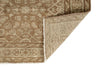 3x10 Light Brown and Brown Turkish Oushak Runner