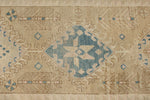 3x13 Beige and Light Brown Turkish Persian Runner