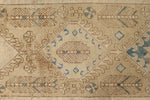 3x13 Beige and Light Brown Turkish Persian Runner