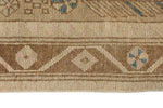 3x13 Beige and Light Brown Turkish Persian Runner
